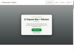 Preview of your live website