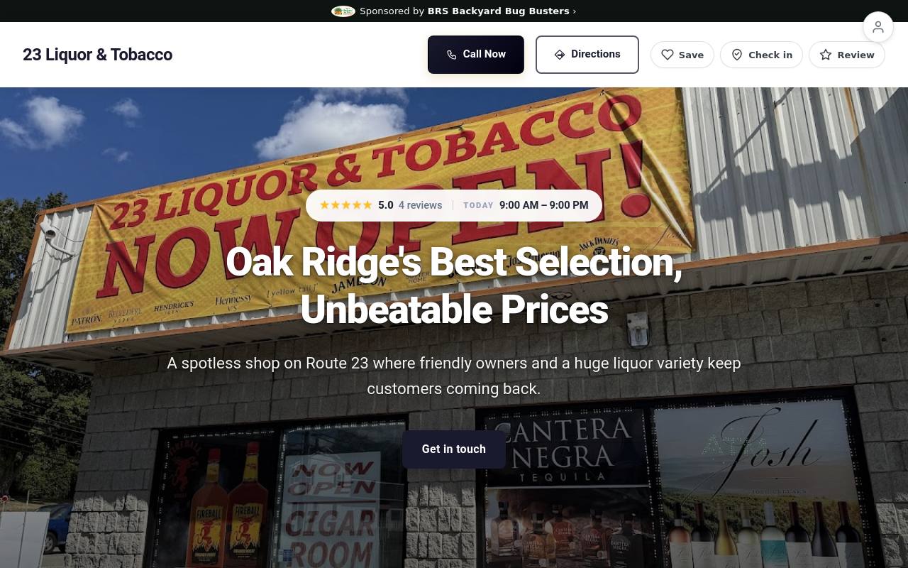 Preview of your live website