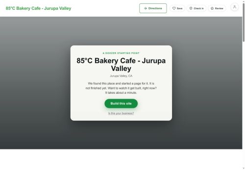 Preview of your live website