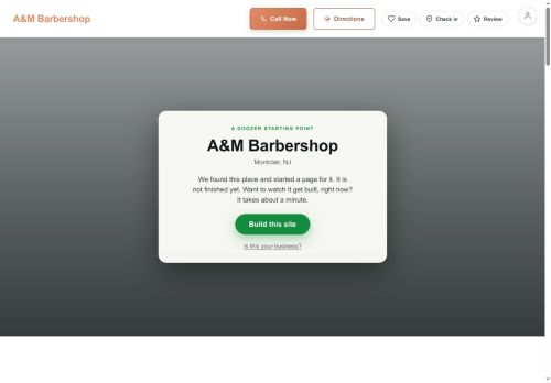 Preview of your live website