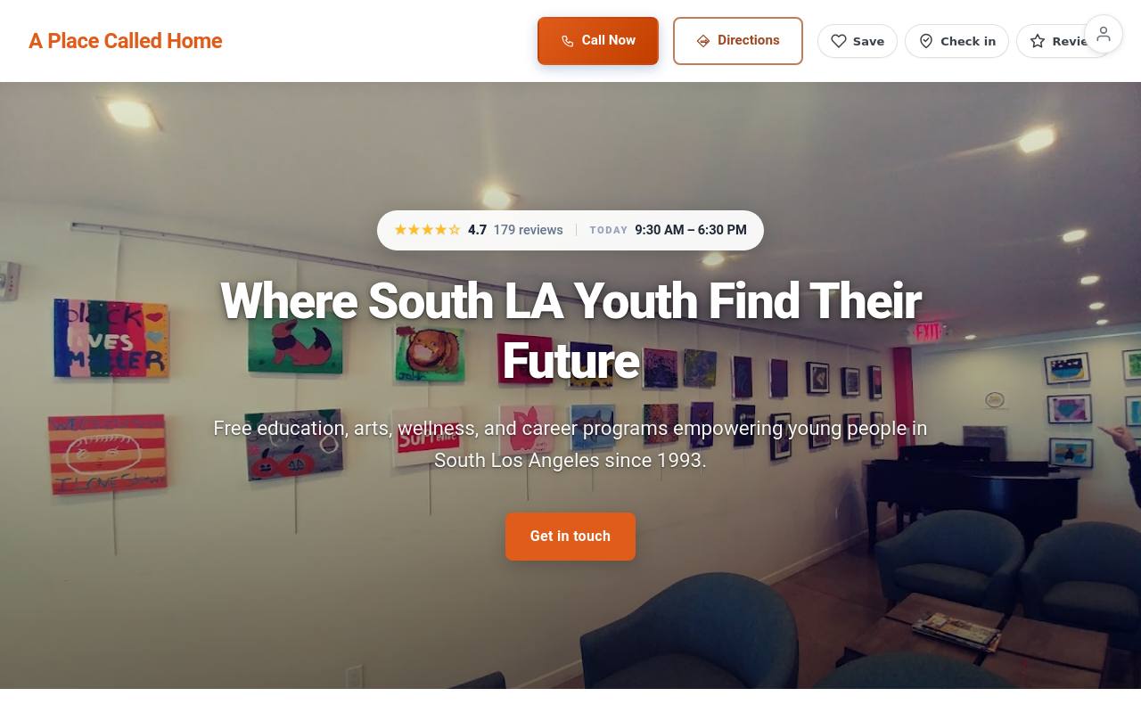 Preview of your live website