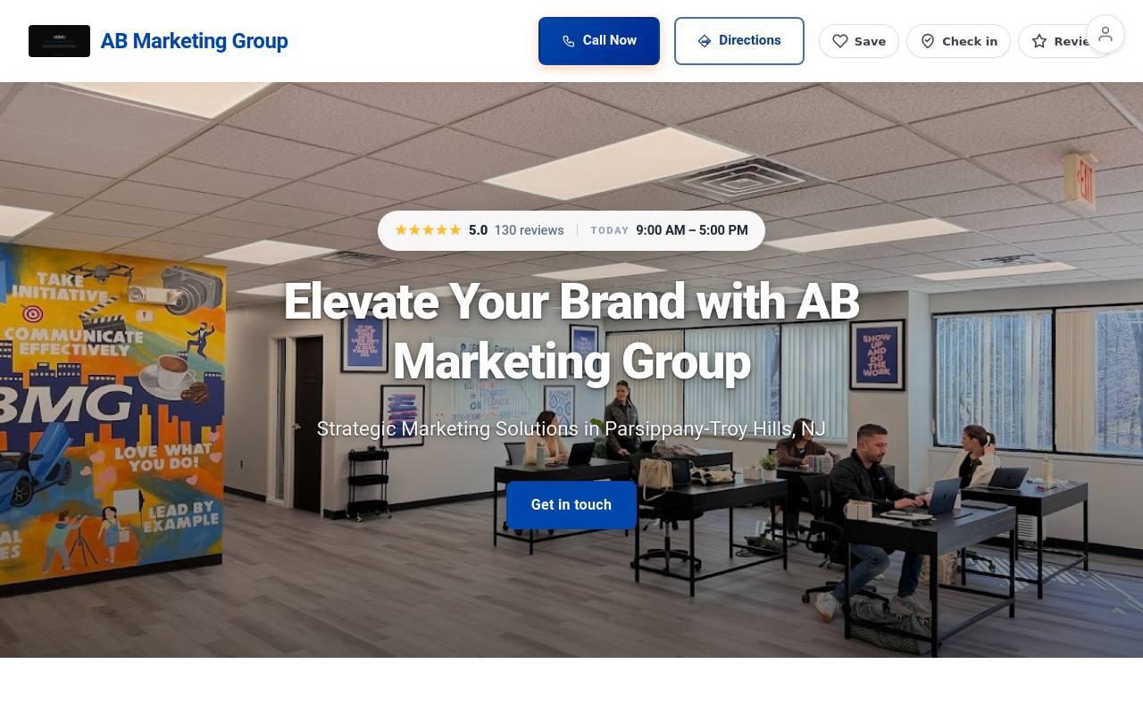 Preview of your live website