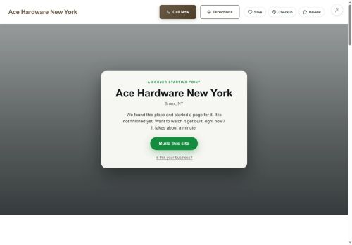 Preview of your live website