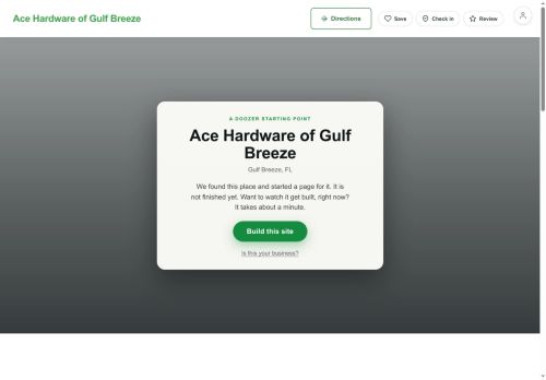 Preview of your live website