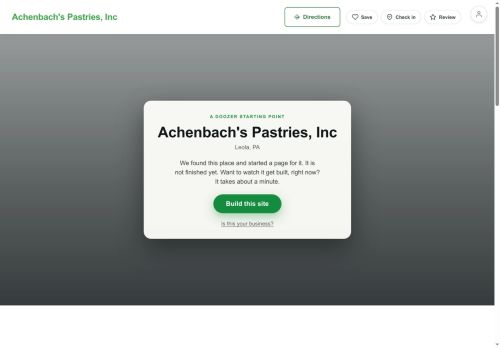 Preview of your live website
