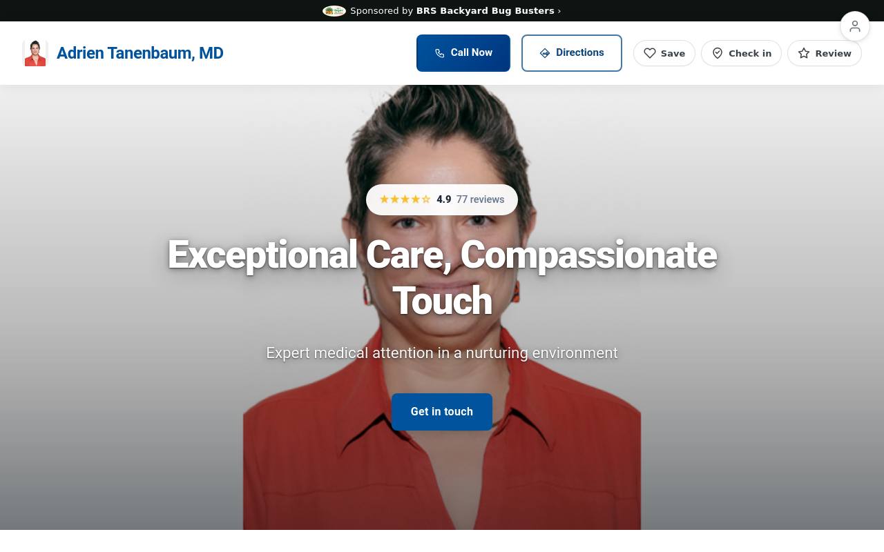 Preview of your live website