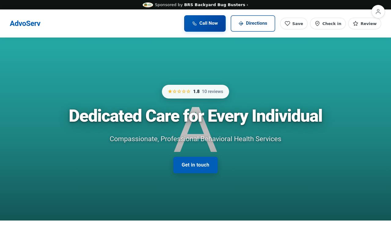 Preview of your live website