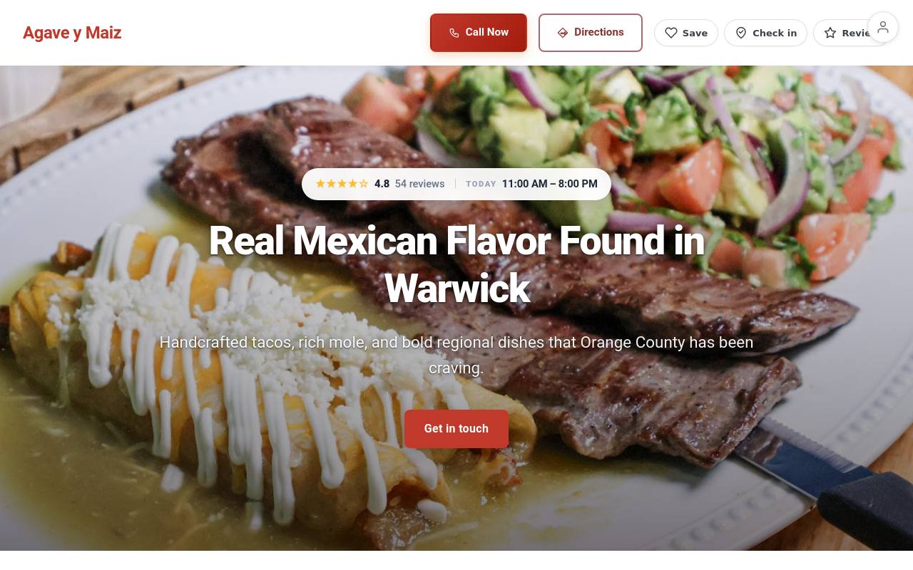 Preview of your live website