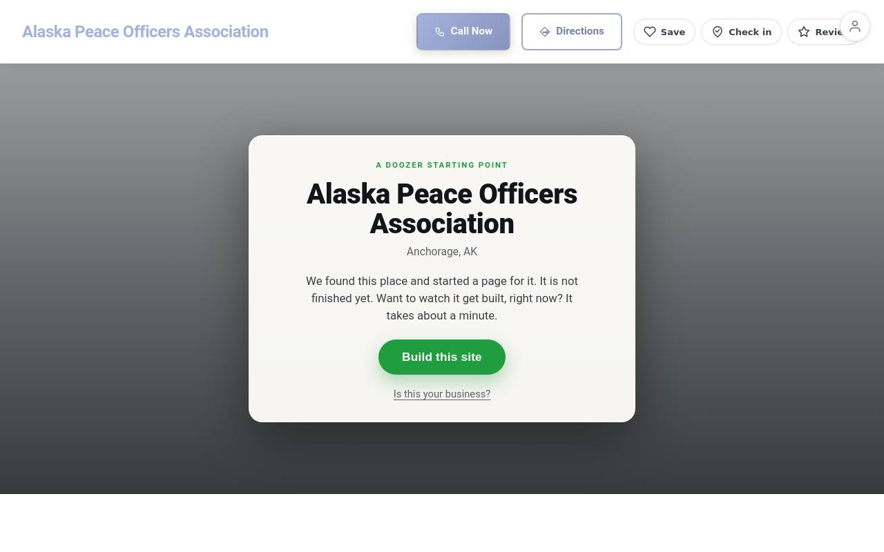 Preview of your live website