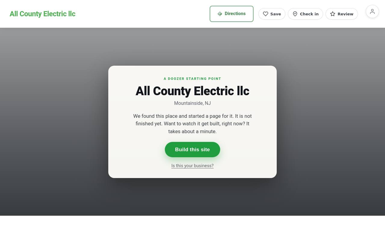 Preview of your live website