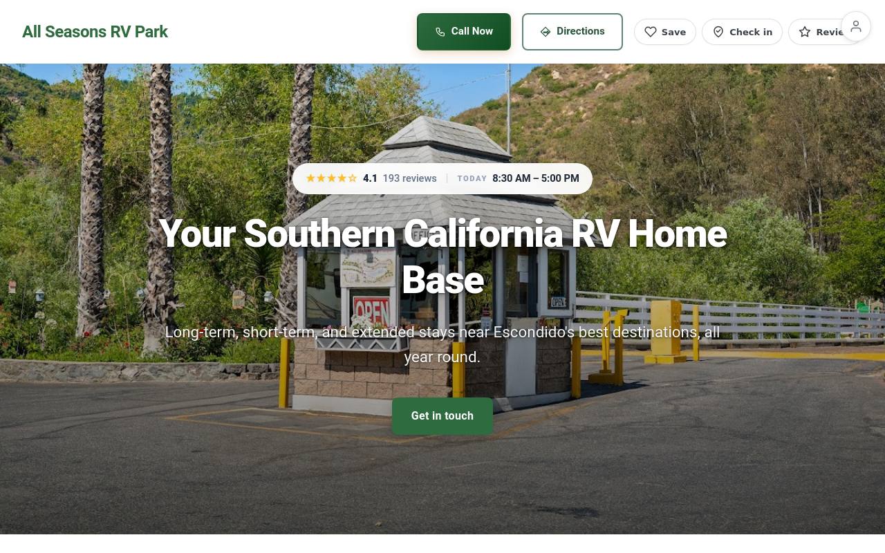 Preview of your live website