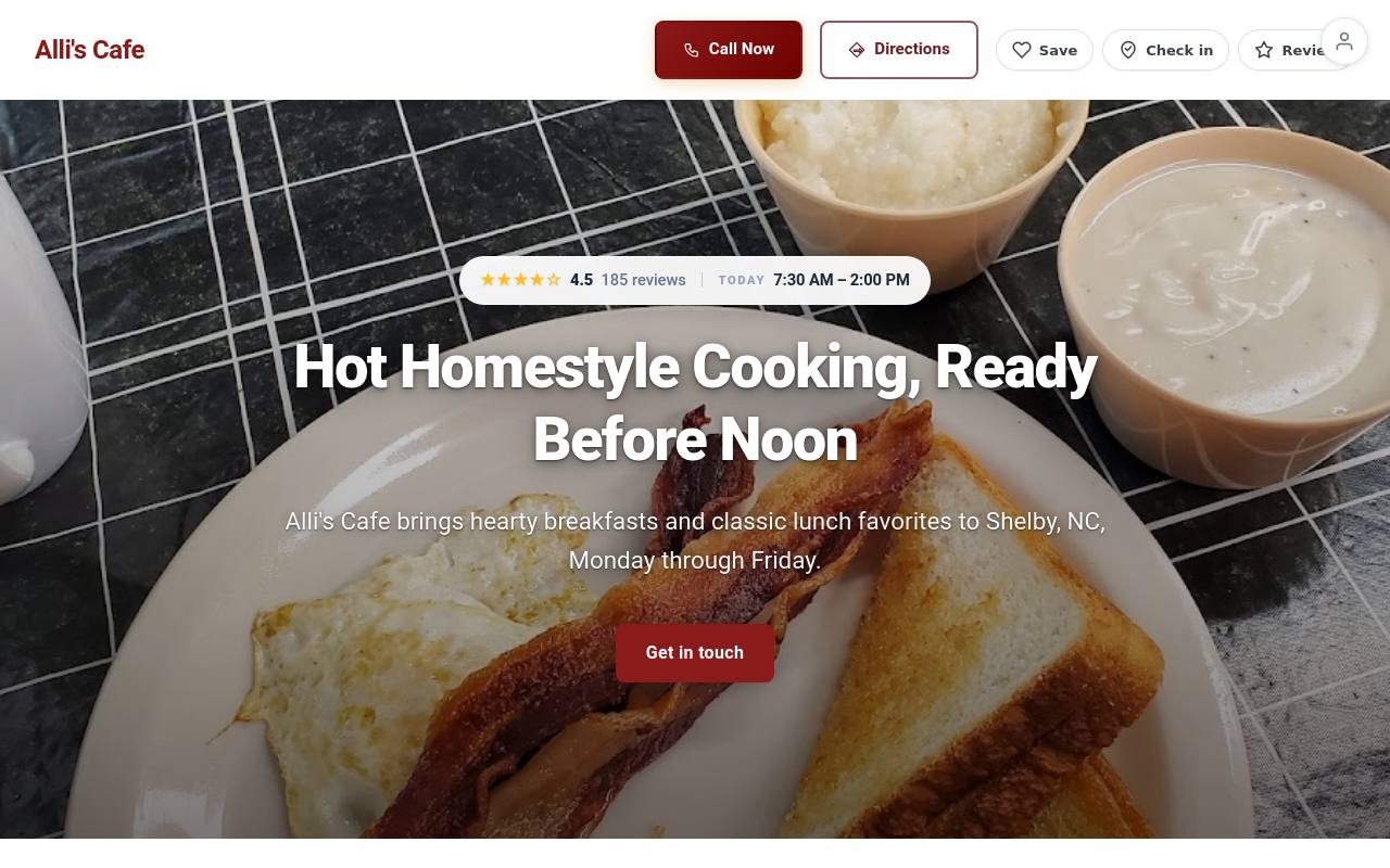 Preview of your live website