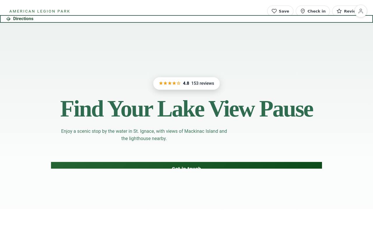Preview of your live website