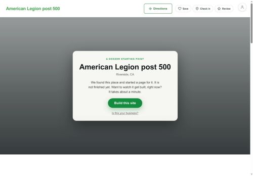 Preview of your live website