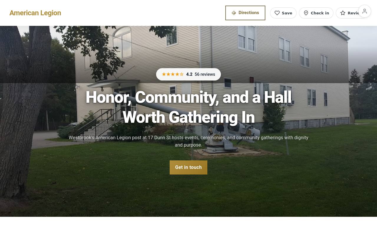 Preview of your live website