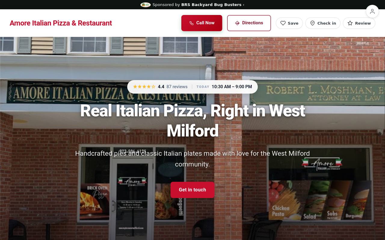 Preview of your live website
