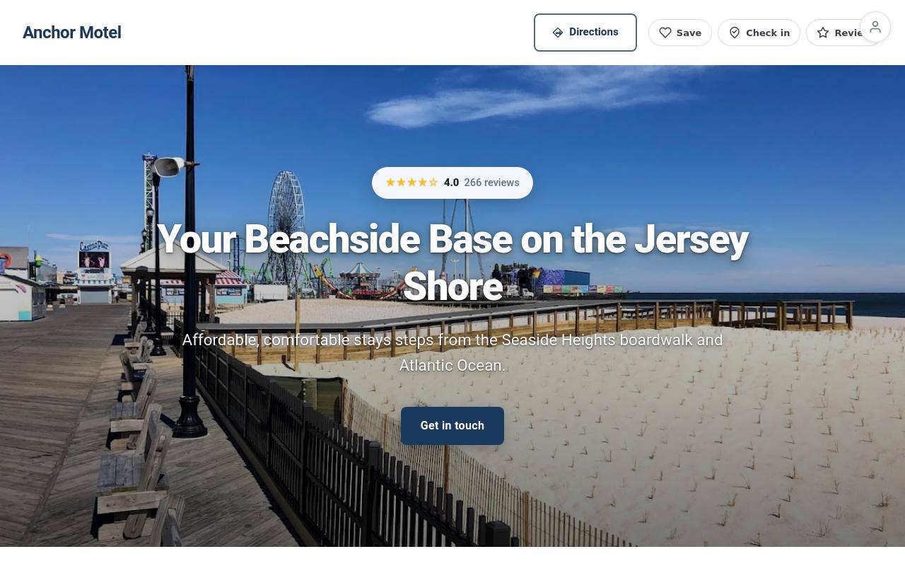 Preview of your live website