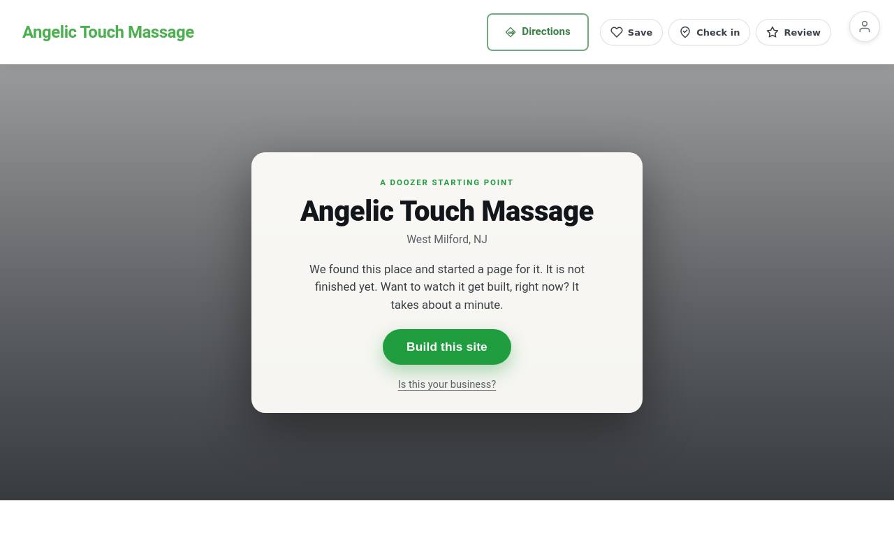 Preview of your live website