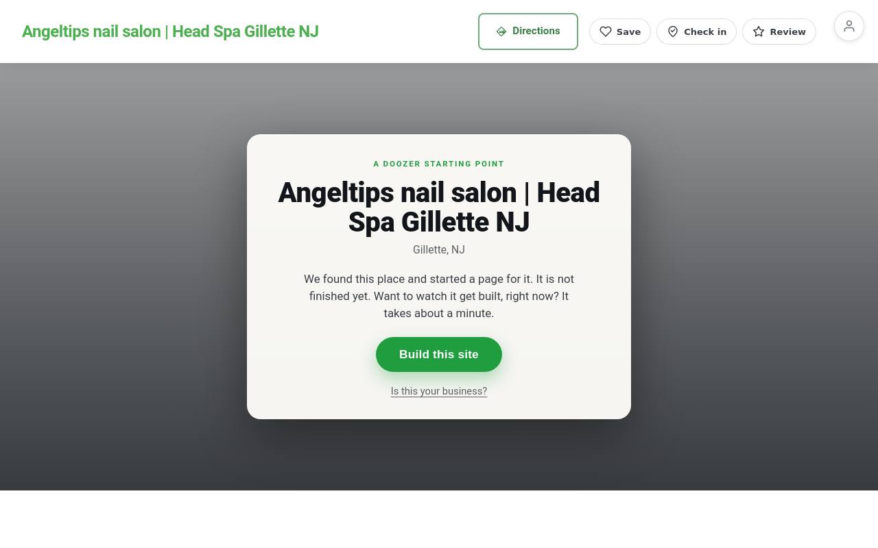 Preview of your live website