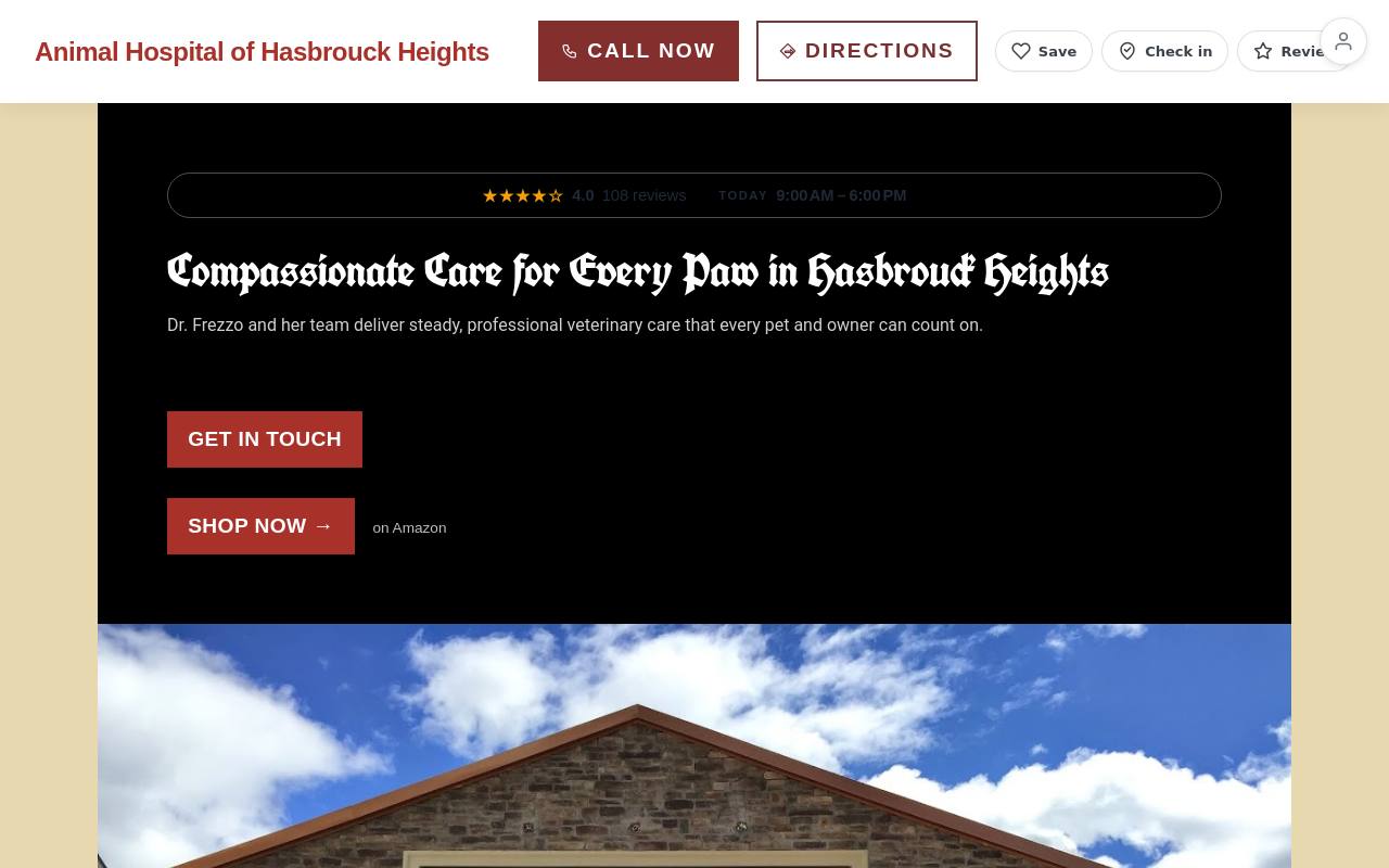 Preview of your live website