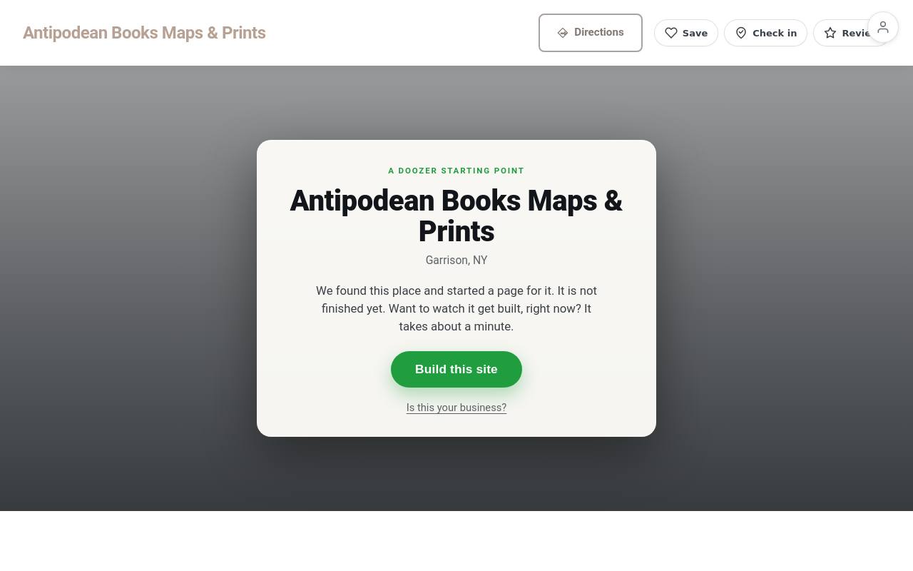 Preview of your live website