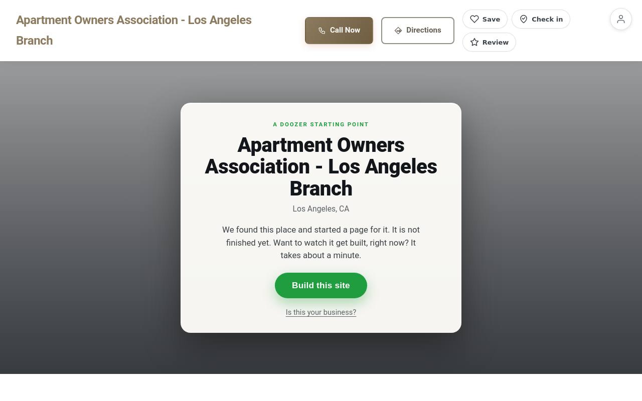 Preview of your live website