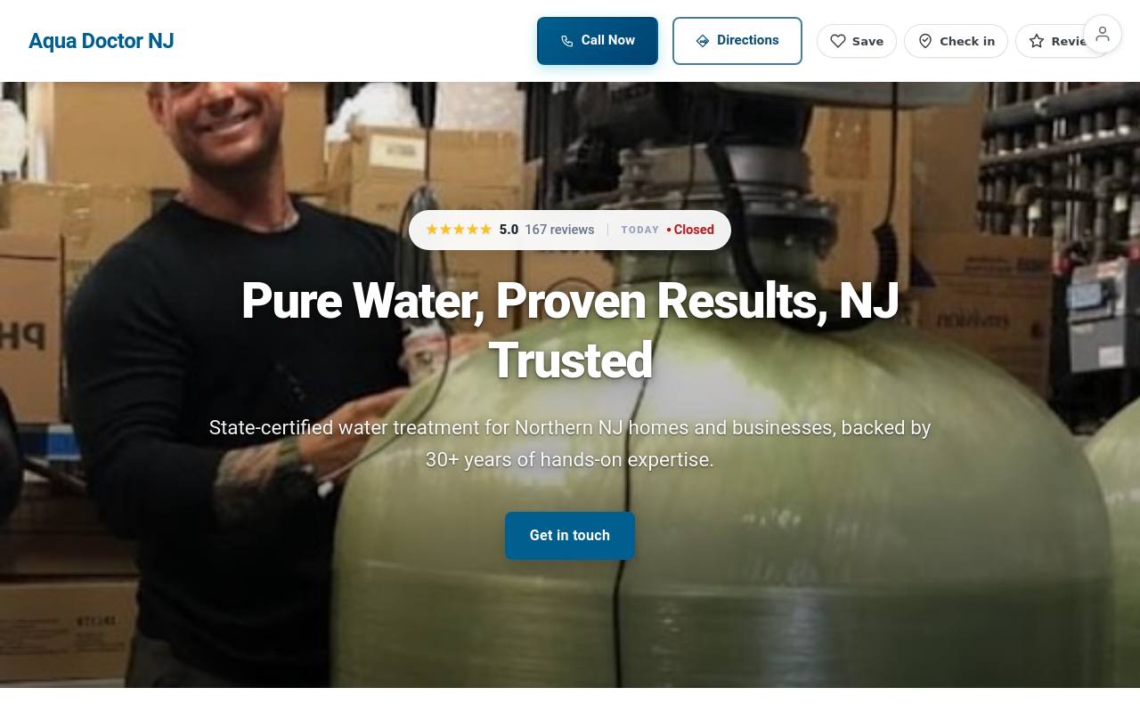 Preview of your live website