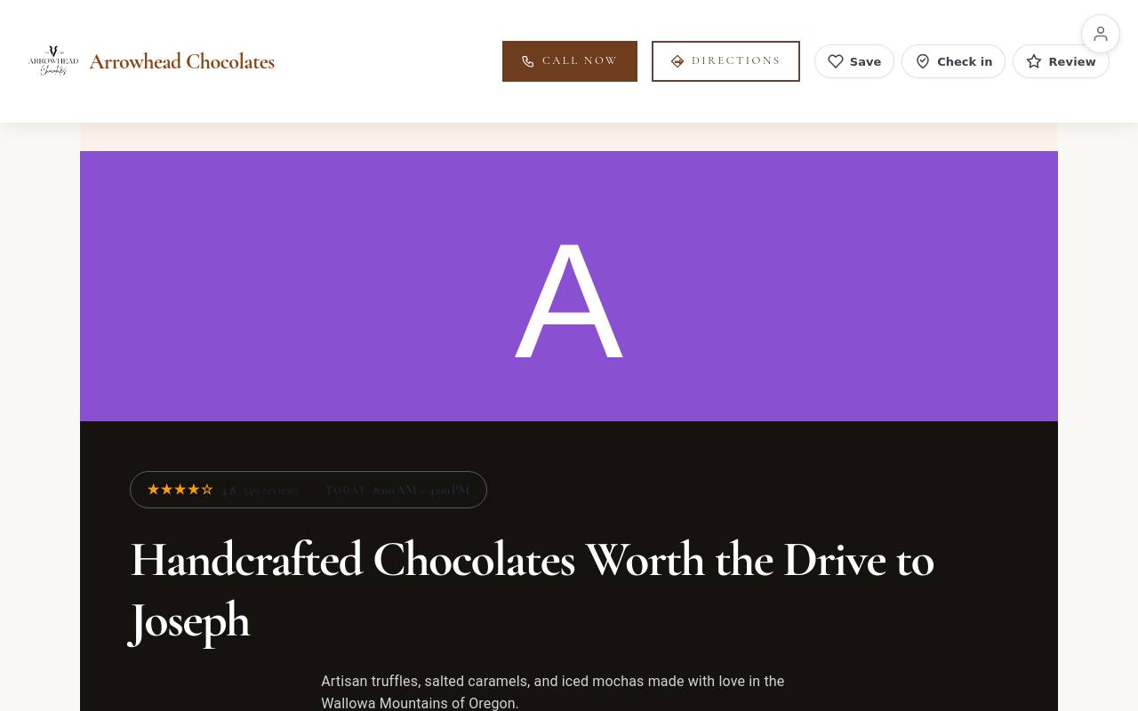 Preview of your live website