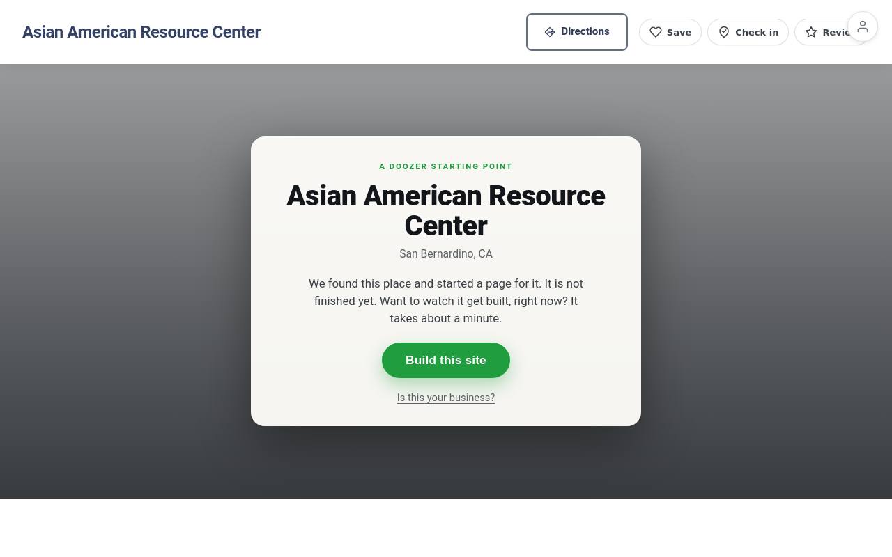 Preview of your live website