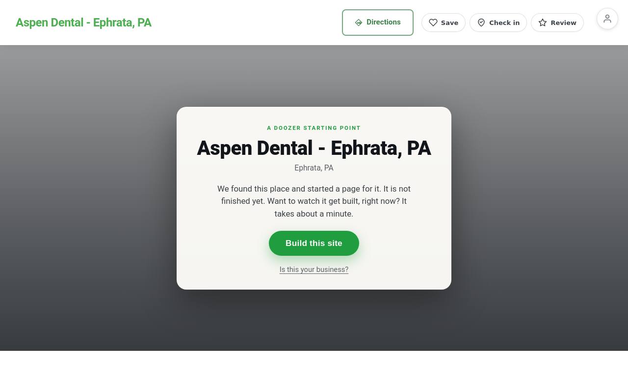 Preview of your live website