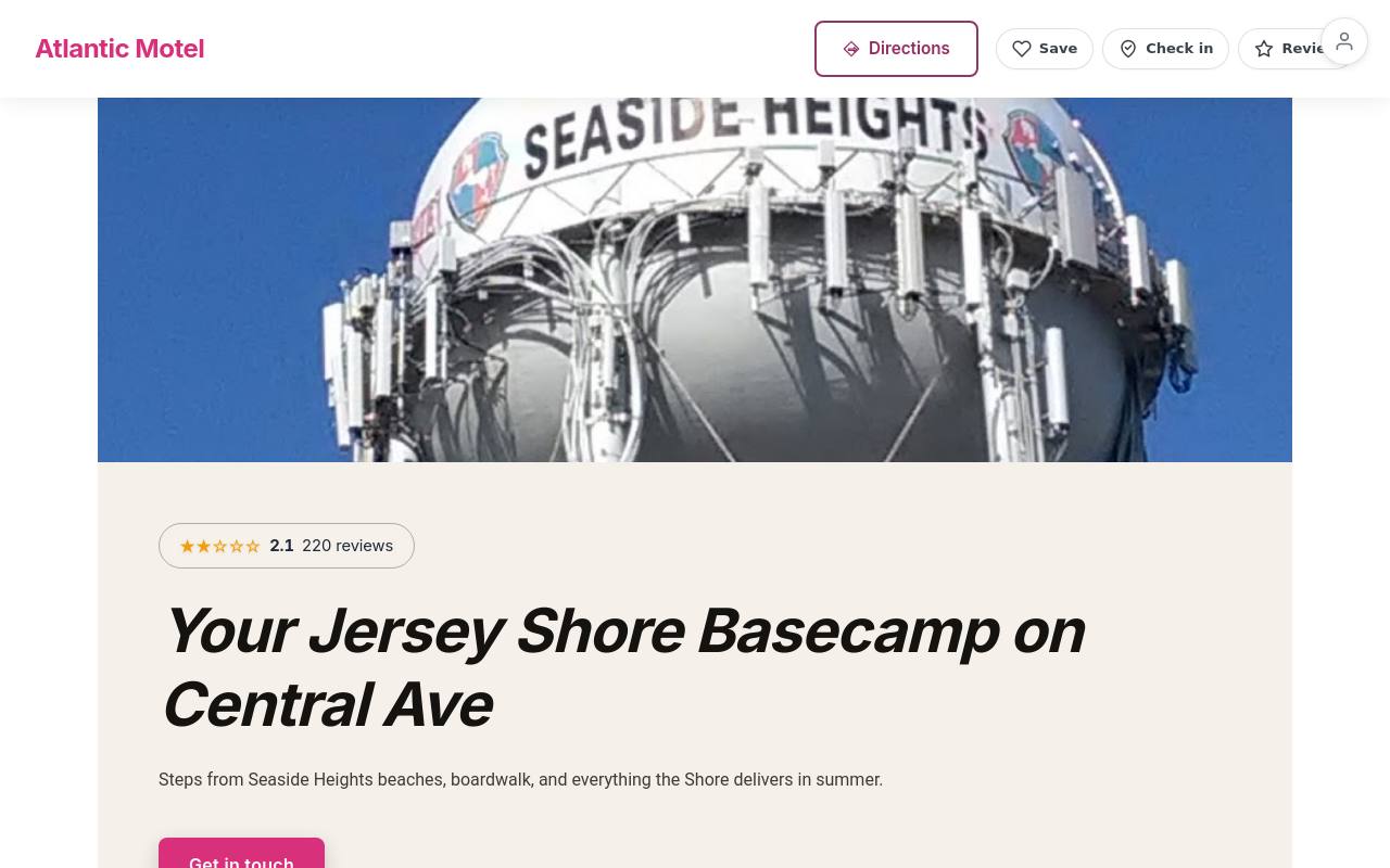 Preview of your live website
