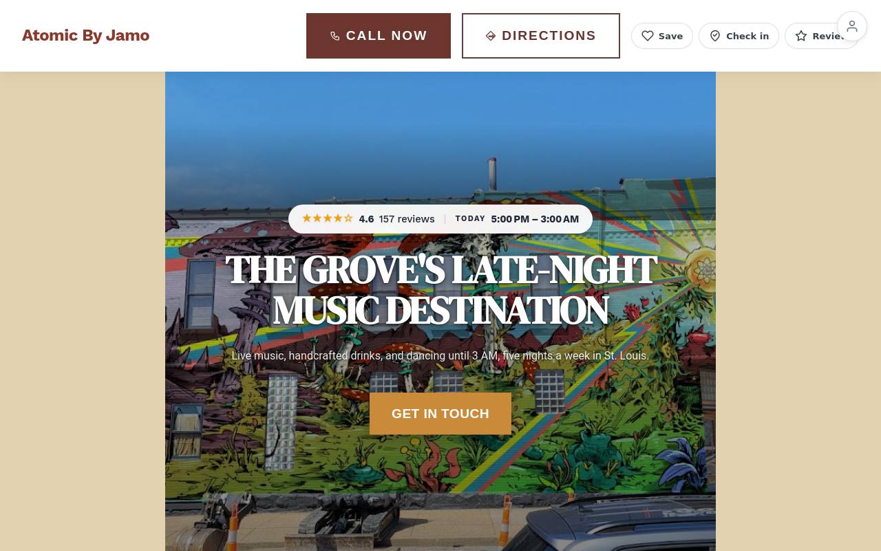 Preview of your live website