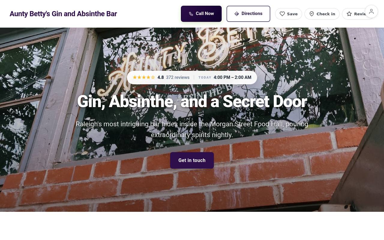 Preview of your live website