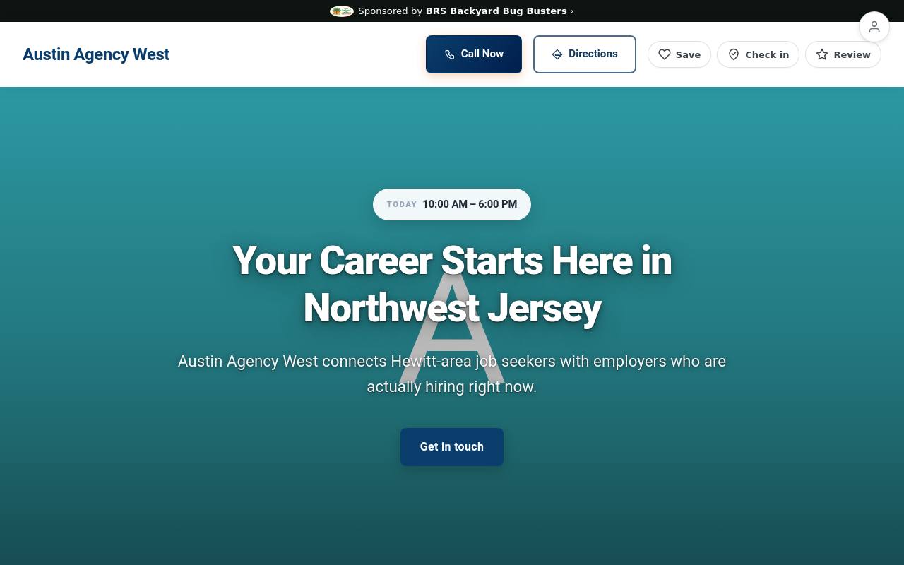 Preview of your live website