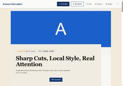 Preview of your live website