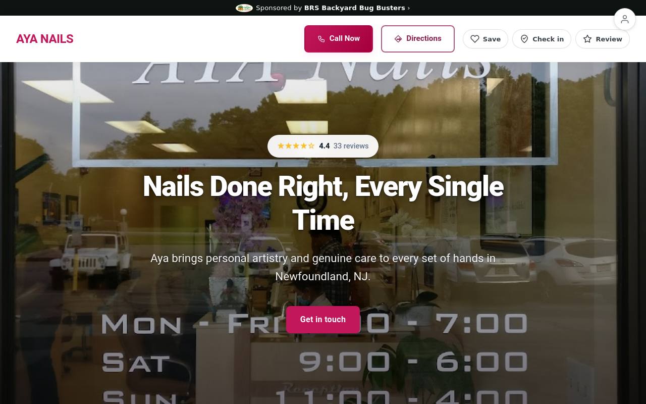 Preview of your live website