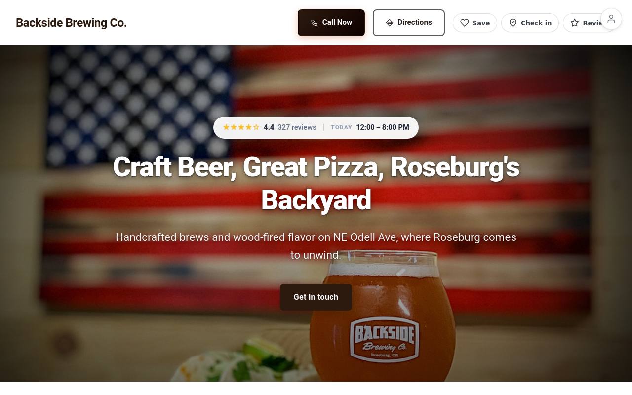 Preview of your live website