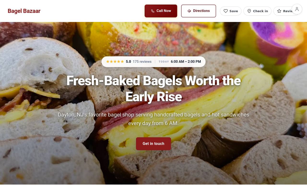 Preview of your live website