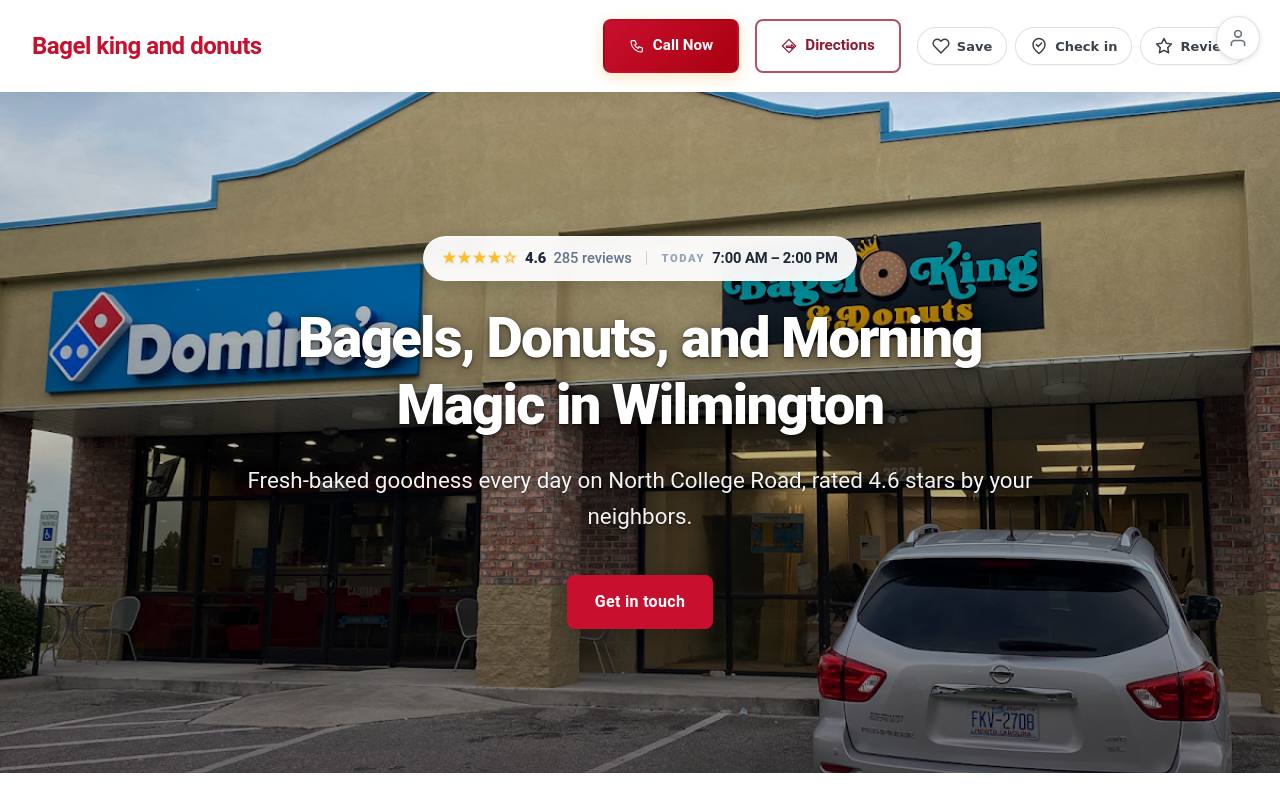 Preview of your live website