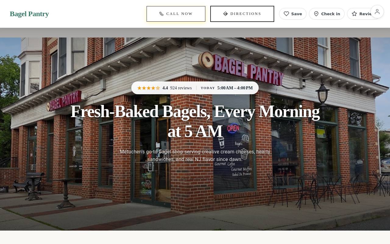 Preview of your live website