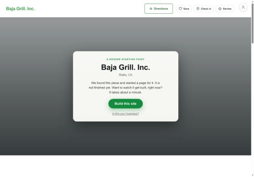 Preview of your live website