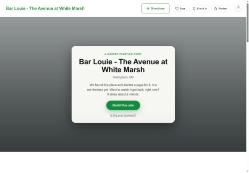 Preview of your live website