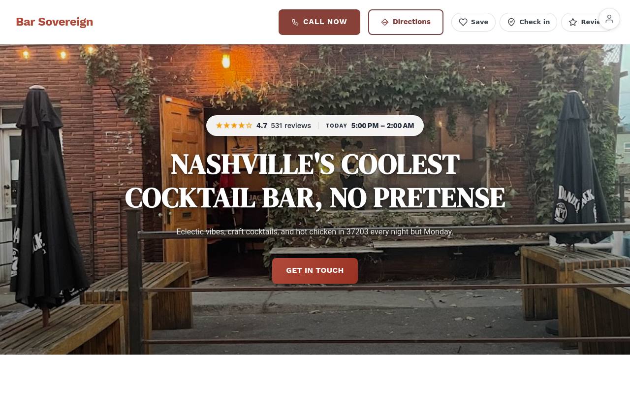 Preview of your live website