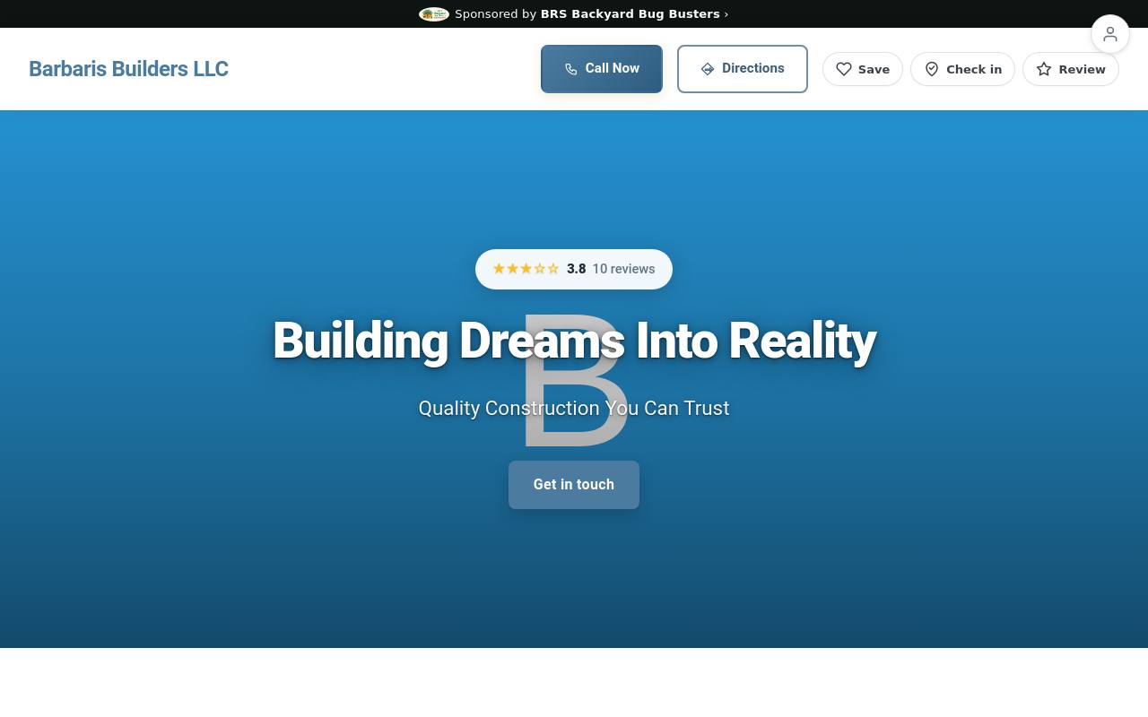 Preview of your live website