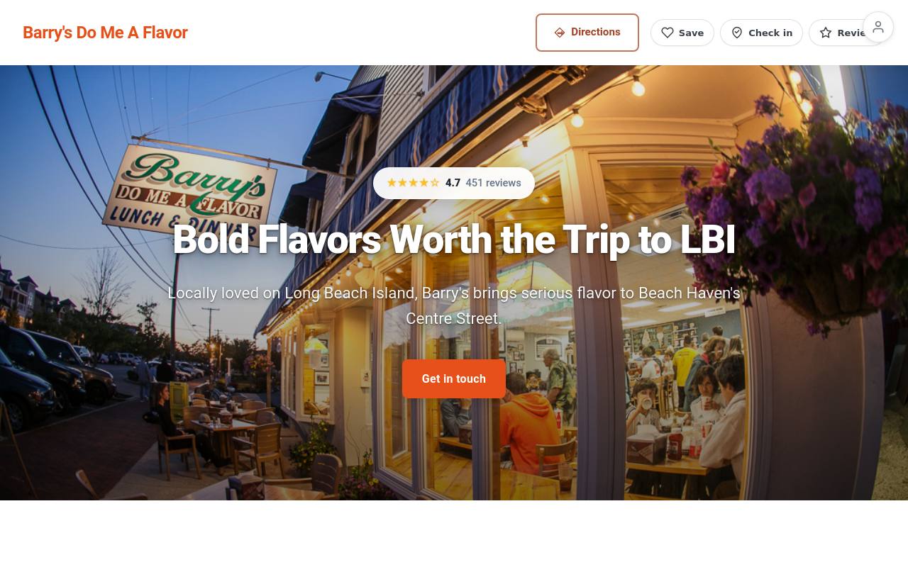 Preview of your live website