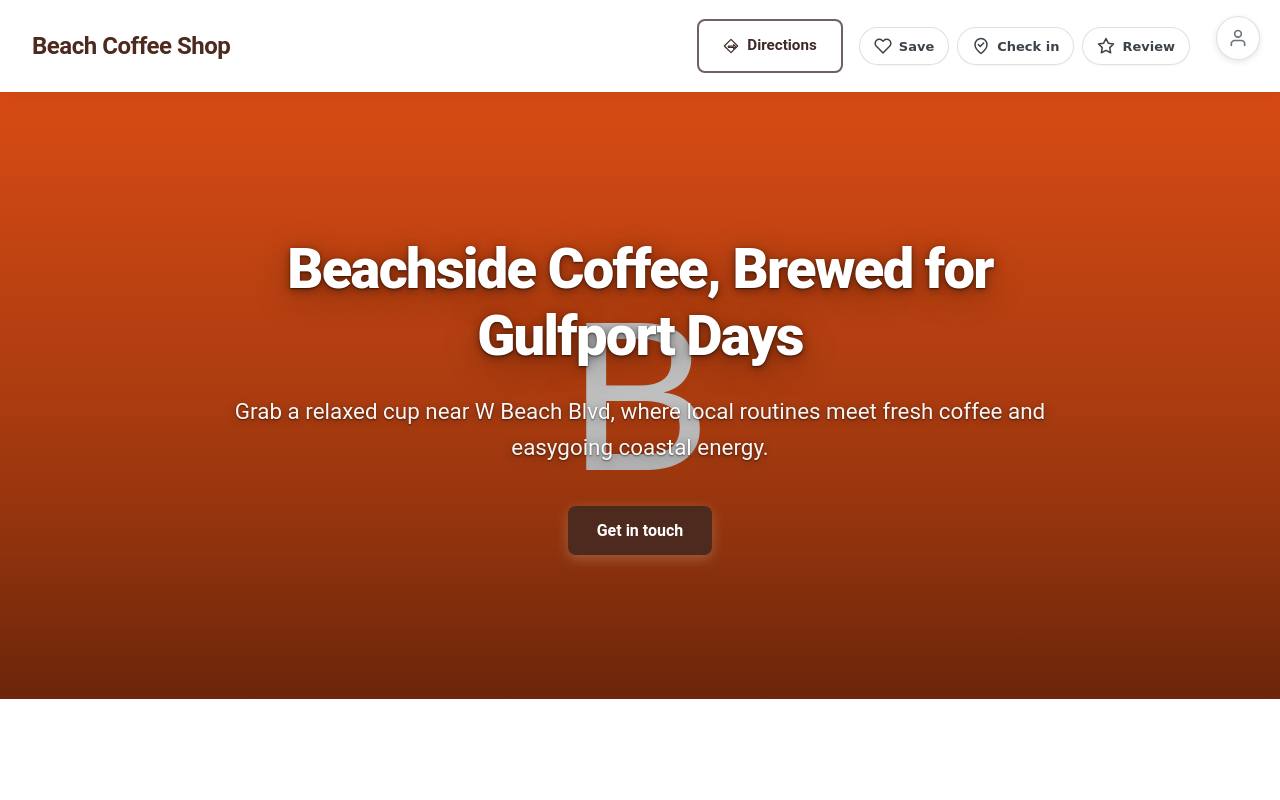Preview of your live website