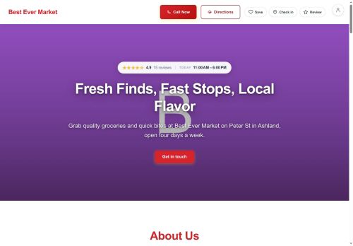 Preview of your live website