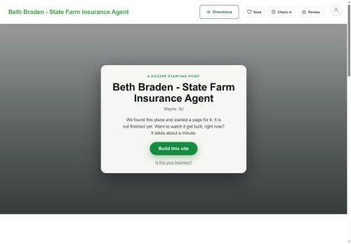 Preview of your live website