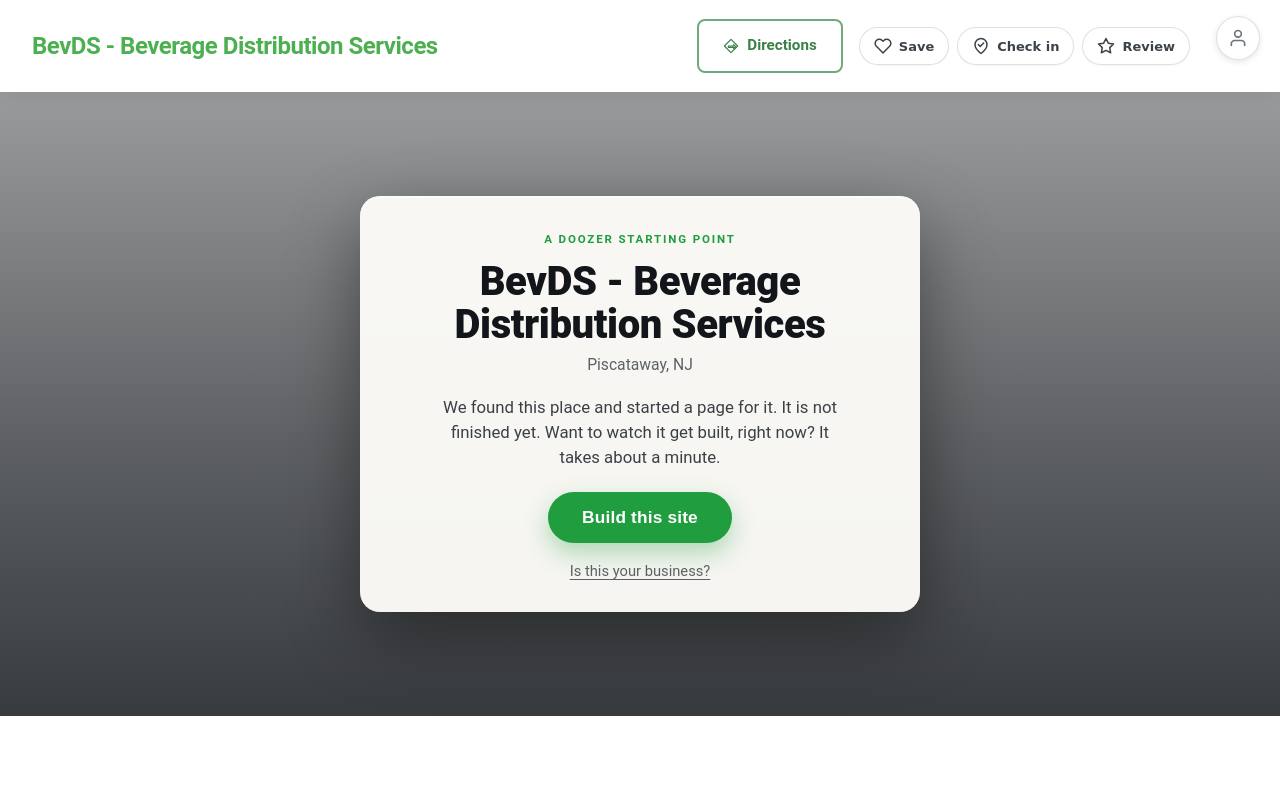 Preview of your live website