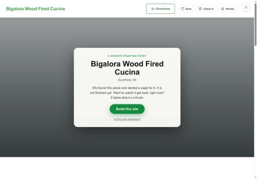 Preview of your live website